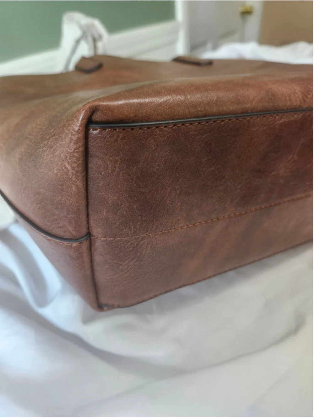 Montana West Brown Tote Bag and Matching Clutch